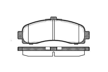 Колодка гальм. диск. NISSAN MICRA (K11) 02.1998 - передн. REMSA 0431.10