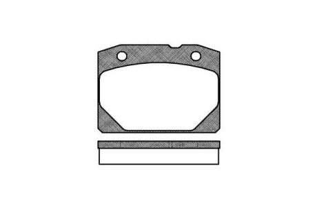 Колодка гальм. диск. LADA 1200-1600-84, 2101-2107 передн. REMSA 0080.00