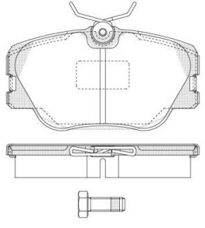 Колодка гальм. диск. MB 190 (W201) (10/82-08/93) передн. REMSA 0189.00