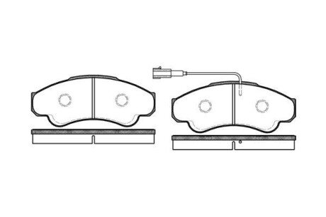 Колодка гальм. диск. CITROEN JUMPER, FIAT DUCATO передн. REMSA 0959.01