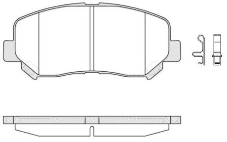 Колодка гальм. диск. MAZDA CX-5 2.0 2.2D 2011 - передн. REMSA 1513.02