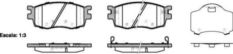 Колодка гальм. диск. HYUNDAI ACCENT, KIA RIO II передн. REMSA 1208.02