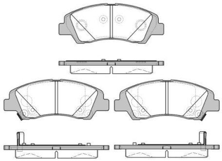 Колодка гальм. диск. HYUNDAI i10 (IA) (12/13-) передн. REMSA 1583.02