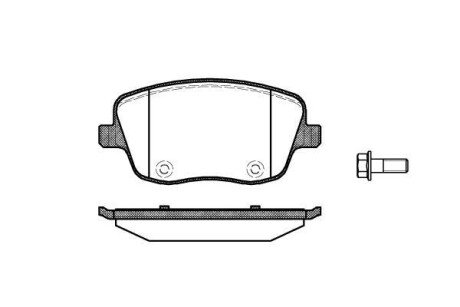 Колодка гальм. диск. SKODA FABIA (12/99-02/07) передн. REMSA 0775.00