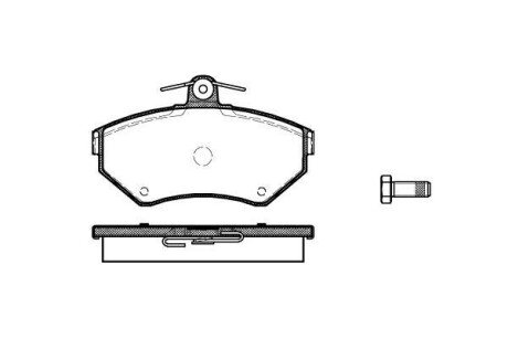 Колодка гальм. диск. AUDI A4,VW PASSAT (3B2) передн. REMSA 0631.10