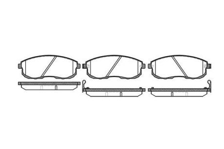 Колодка гальм. диск. NISSAN MAXIMA QX 94-99 передн. REMSA 0293.12