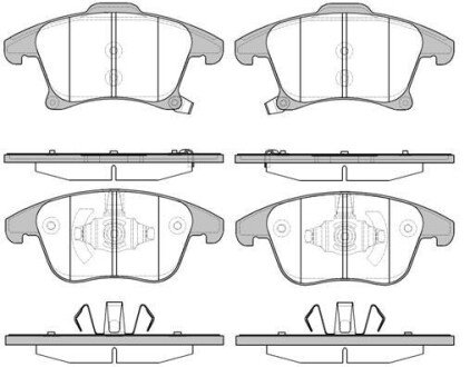 Колодка гальм. диск. FORD MONDEO V (09/14-) передн. REMSA 1249.22