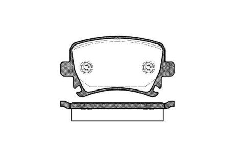 Колодка гальм. диск. AUDI A4, SEAT, SKODA, VW задн. REMSA 1031.00