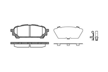 Колодка гальм. диск. SUBARU IMPREZA (GD, GG) задн. REMSA 1176.01