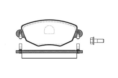 Колодка гальм. диск. FORD MONDEO III (B5Y) передн. REMSA 0776.00