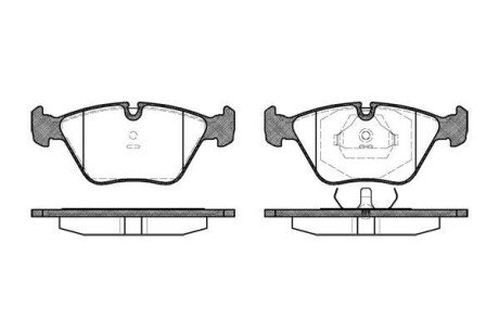 Колодка гальм. диск. BMW 3 (E36), 5 (E34) передн. REMSA 0270.00