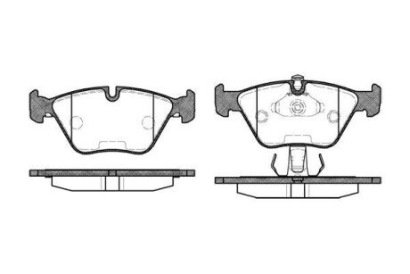 Колодка гальм. диск. BMW 3 (E46), 5 (E39) передн. REMSA 0270.25