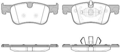 Колодка гальм. диск. CITROEN C4 (09/13-) передн. REMSA 1580.00