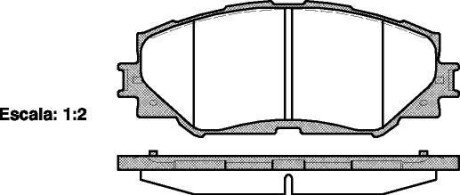 Колодка гальм. диск. TOYOTA AURIS, RAV 4 передн. REMSA 1232.00