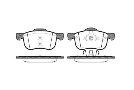 Колодка гальм. диск. VOLVO S60, S80, V70 передн. REMSA 0713.00