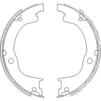 Колодка гальм. барабан. CHEVROLET CAPTIVA задн. REMSA 4749.00