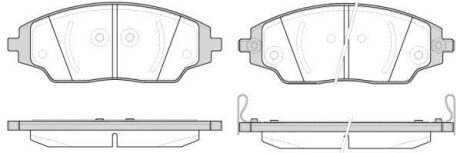 Колодка гальм. диск. CHEVROLET AVEO 12 передня. REMSA 1537.02
