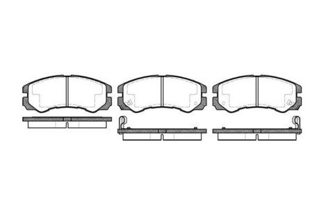 Колодка гальм. диск. ISUZU TROOPER 01 - передн. REMSA 0425.02