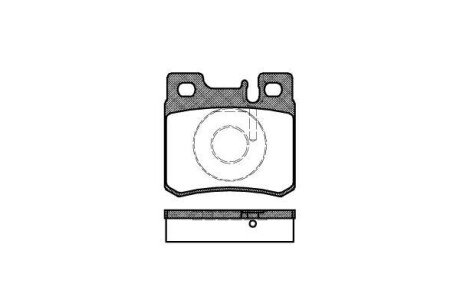 Колодка гальм. диск. MB 190 (W201, W202) задн. REMSA 0282.20