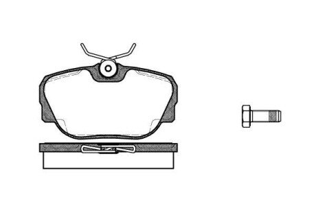 Колодка гальм. диск. BMW 3 (E30) 82-94 передн. REMSA 0296.00