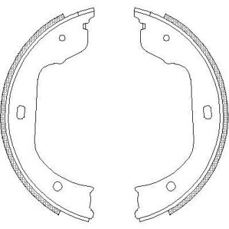 Колодка гальм. барабан. BMW, RENAULT, VW задн. REMSA 4740.00