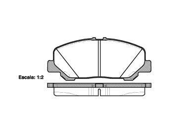 Колодка гальм. диск. TOYOTA PREVIA III передн. REMSA 1287.00