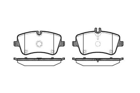 Колодка гальм. диск. MB C-CLASS (W203) передн. REMSA 0768.00