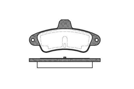 Колодка гальм. диск. FORD COUGAR, MONDEO задн. REMSA 0433.00