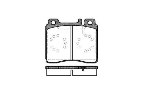 Колодка гальм. диск. MB S-CLASS (W140) передн. REMSA 0420.00