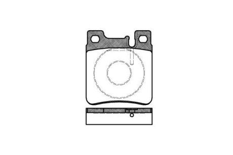 Колодка гальм. диск. MB C-CLASS (W202) задн. REMSA 0407.00