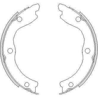 Колодка гальм. барабан. NISSAN X-TRAIL задн. REMSA 4736.00