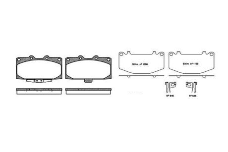 Колодка гальм. диск. SUBARU FORESTER передн. REMSA 0599.12