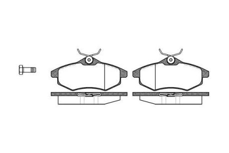 Колодка гальм. диск. CITROEN C2, C3 передн. REMSA 0881.00