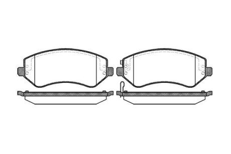 Колодка гальм. диск. CHRYSLER, JEEP передн. REMSA 0807.02