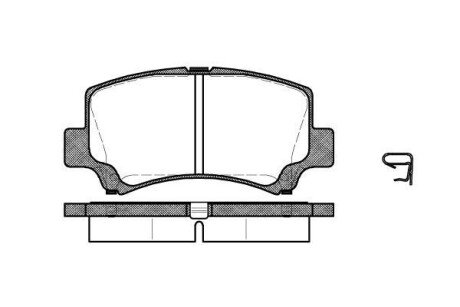 Колодка гальм. диск. CHERY KIMO, QQ передн. REMSA 0710.02