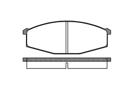 Колодка гальм. диск. NISSAN PATROL передн. REMSA 0129.00