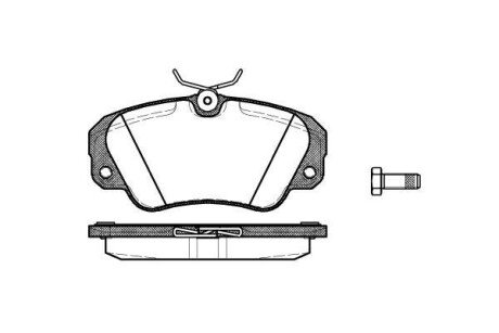 Колодка гальм. диск. OPEL OMEGA B передн. REMSA 0382.00