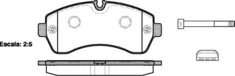 Колодка гальм. диск. MB SPRINTER передн. REMSA 1243.00