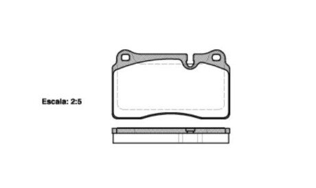 Колодка гальм. диск. LAND ROVER передн. REMSA 1200.10