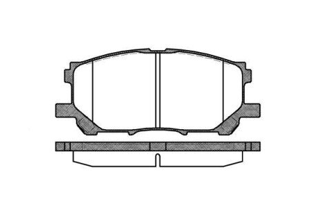 Колодка гальм. диск. LEXUS RX, передн. REMSA 1039.00