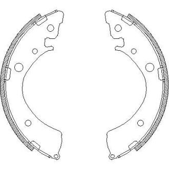 Колодки гальмівні барабанні REMSA 4367.00