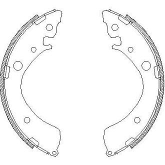 Колодки гальмівні барабанні REMSA 4367.01