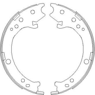 Колодки гальмівні барабанні REMSA 4690.00