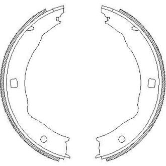 Колодки гальмівні барабанні REMSA 4717.00