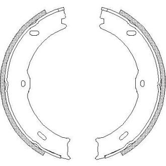 Колодки гальмівні барабанні REMSA 4746.00