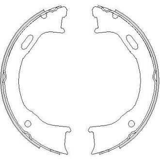 Колодки гальмівні барабанні REMSA 4747.00