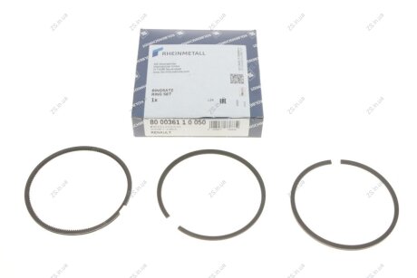 Кільця поршневі RENAULT 80.5 (2.5/2/3) 1.9DCI F9Q (KS) KOLBENSCHMIDT 800036110050