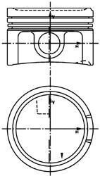 Поршень KOLBENSCHMIDT 40434600