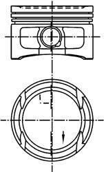 Поршень KOLBENSCHMIDT 99562600