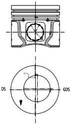 Поршень KOLBENSCHMIDT 99963600